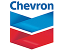 A red and blue V-shaped chevron symbol with the word 'Chevron' in blue text below it.