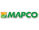 A logo of the word 'MAPCP'. It is in green and all caps. To the left of it is a square composed of yellow and green smaller squares. On top is a white ring.