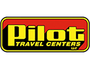 A red logo with yellow text that reads Pilot Travel Centers